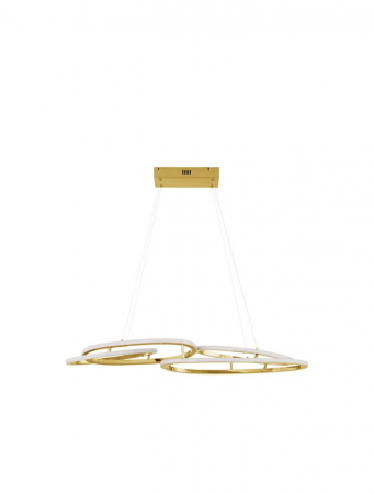 ILUMINAT - 9289085 Lustra Nova Luce NUDOS LED 80W 5600lm 3000K  Aluminium & Acrylic Gold Dimabil Triac IP20