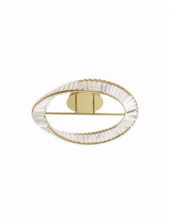Plafoniere - 9333060 Plafoniera Nova Luce AURELIA LED 35W 3728lm 3500K Metal & Crystal Gold Dimabil Triac IP20