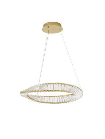 9333061 Lustra Nova Luce AURELIA LED 36W 3180lm 3500K Metal & Crystal Gold Dimabil Triac IP20