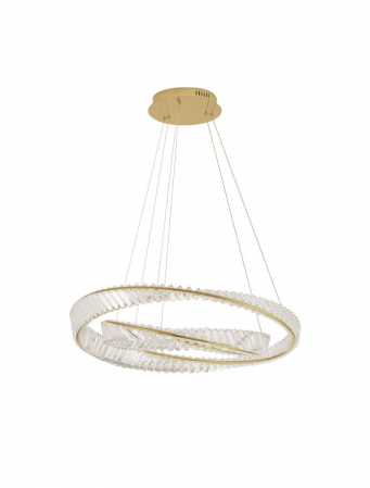 9333063 Lustra Nova Luce AURELIA LED 72W 6351lm 3500K Metal & Crystal Gold Dimabil Triac IP20