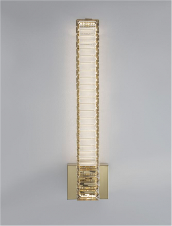 9333065 Aplica Nova Luce AURELIA LED 19W 1707lm 3500K Metal & Crystal Gold Nedimabil IP20 [1]