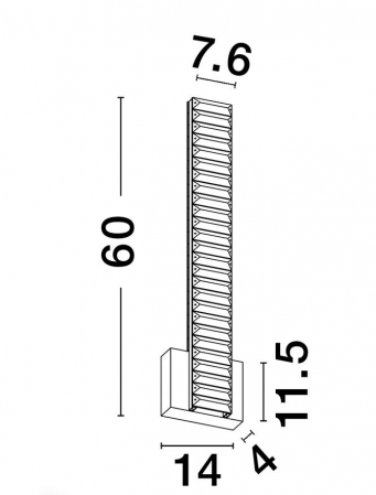 9333065 Aplica Nova Luce AURELIA LED 19W 1707lm 3500K Metal & Crystal Gold Nedimabil IP20 [6]