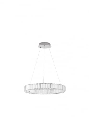 Lustre - 9333066 Lustra Nova Luce AURELIA LED 41W 4647lm 3500K Metal & Crystal Chrome Dimabil Triac IP20