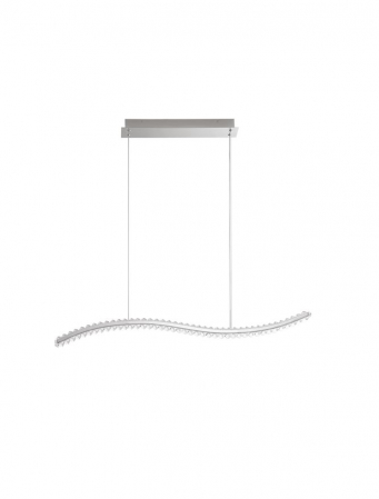 Lustre - 9333070 Lustra Nova Luce AURELIA LED 43W 3351lm 3500K Metal & Crystal Chrome Dimabil Triac IP20
