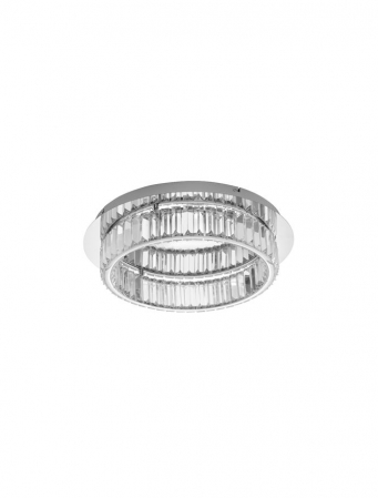 Moderne - 9333071 Plafoniera Nova Luce AURELIA LED 29W 1481lm 3500K Metal & Crystal Chrome Dimabil Triac IP20