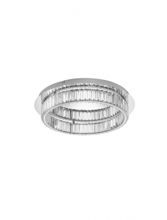 Moderne - 9333072 Plafoniera Nova Luce AURELIA LED 41W 2505lm 3500K Metal & Crystal Chrome Dimabil Triac IP20