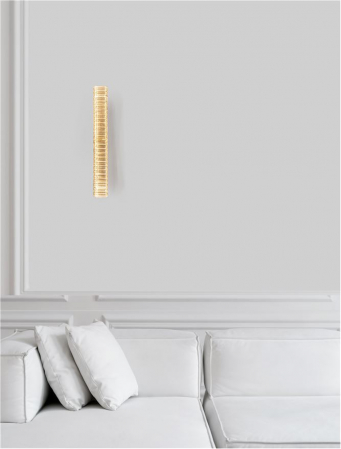 9333074 Aplica Nova Luce AURELIA LED 19W 1428lm 3500K Metal & Crystal Gold Nedimabil IP20 [1]