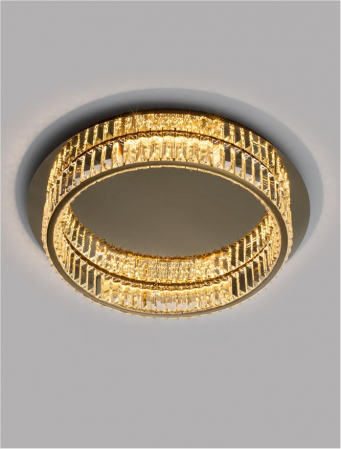 9333079 Plafoniera Nova Luce AURELIA LED 29W 1481lm 3500K Metal & Crystal Gold Dimabil Triac IP20 [4]