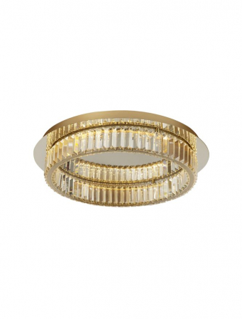 9333080 Plafoniera Nova Luce AURELIA LED 41W 2505lm 3500K Metal & Crystal Gold Dimabil Triac IP20