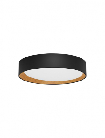 Plafoniere - 9345525 Plafoniera Nova Luce STAKE LED 30W 1717lm 3000K Aluminium & Wood & Acrylic Sandy Black Dimabil Triac IP20