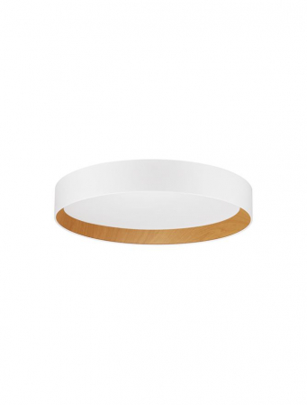 Plafoniere - 9345526 Plafoniera Nova Luce STAKE LED 40W 2312lm 3000K Aluminium & Wood & Acrylic Sandy White Dimabil Triac IP20