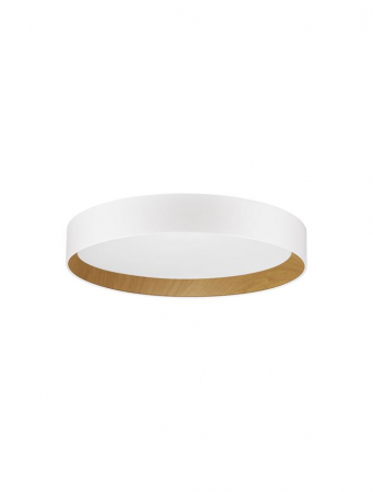 Plafoniere - 9345528 Plafoniera Nova Luce STAKE LED 50W 3166lm 3000K Aluminium & Wood & Acrylic Sandy White Dimabil Triac IP20
