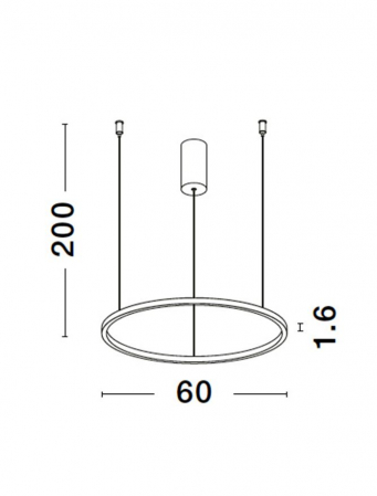 9345600 Lustra Nova Luce TARQUIN LED 37W 1274lm 3000K Aluminium & Acrylic Sandy White Dimabil Triac IP20 [8]