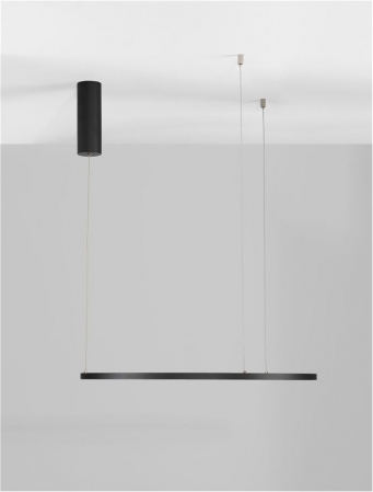 9345601 Lustra Nova Luce TARQUIN LED 37W 1274lm 3000K Aluminium & Acrylic Sandy Black Dimabil Triac IP20 [6]