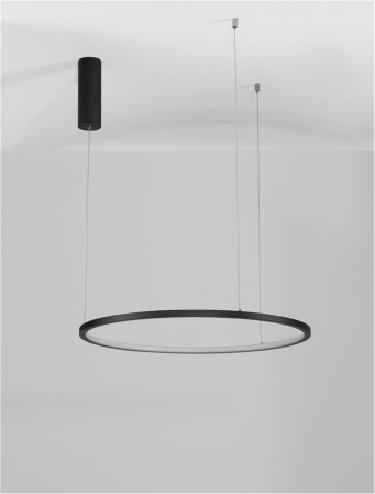 9345601 Lustra Nova Luce TARQUIN LED 37W 1274lm 3000K Aluminium & Acrylic Sandy Black Dimabil Triac IP20 [8]