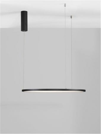 9345601 Lustra Nova Luce TARQUIN LED 37W 1274lm 3000K Aluminium & Acrylic Sandy Black Dimabil Triac IP20 [5]