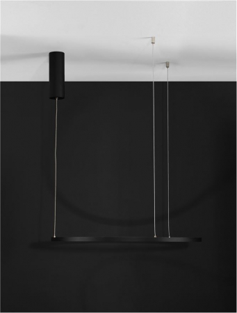 9345601 Lustra Nova Luce TARQUIN LED 37W 1274lm 3000K Aluminium & Acrylic Sandy Black Dimabil Triac IP20 [7]