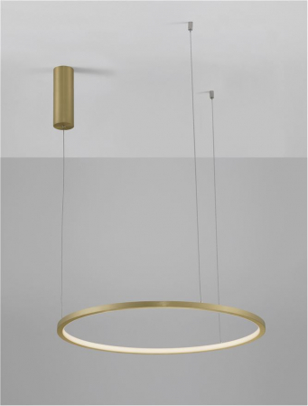 9345602 Lustra Nova Luce TARQUIN LED 37W 1274lm 3000K Aluminium & Acrylic Brass Gold Dimabil Triac IP20 [6]