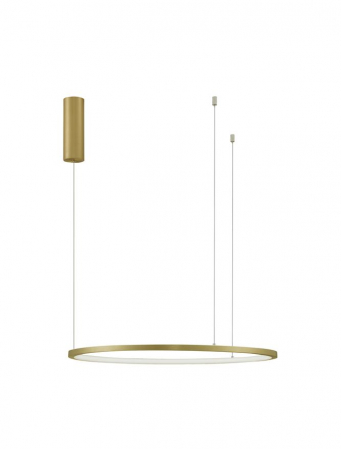 9345602 Lustra Nova Luce TARQUIN LED 37W 1274lm 3000K Aluminium & Acrylic Brass Gold Dimabil Triac IP20
