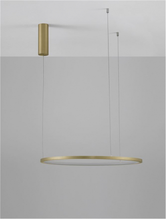 9345602 Lustra Nova Luce TARQUIN LED 37W 1274lm 3000K Aluminium & Acrylic Brass Gold Dimabil Triac IP20 [3]