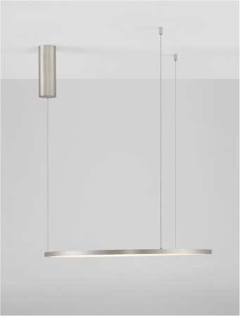 9345603 Lustra Nova Luce TARQUIN LED 37W 1274lm 3000K Aluminium & Acrylic Brushed Champagne Silver Dimabil Triac IP20 [7]