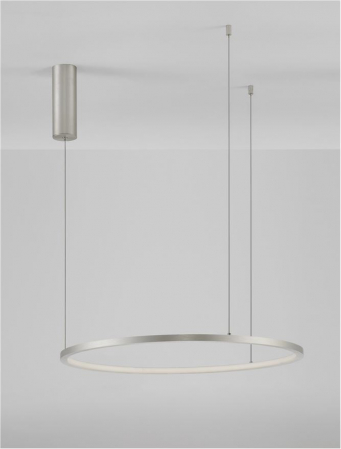9345603 Lustra Nova Luce TARQUIN LED 37W 1274lm 3000K Aluminium & Acrylic Brushed Champagne Silver Dimabil Triac IP20 [3]