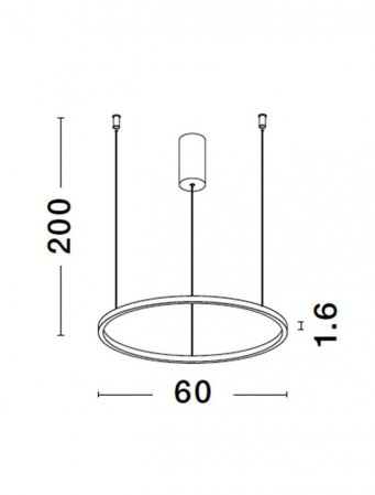 9345603 Lustra Nova Luce TARQUIN LED 37W 1274lm 3000K Aluminium & Acrylic Brushed Champagne Silver Dimabil Triac IP20 [8]