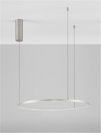 9345603 Lustra Nova Luce TARQUIN LED 37W 1274lm 3000K Aluminium & Acrylic Brushed Champagne Silver Dimabil Triac IP20 [4]