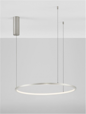 9345603 Lustra Nova Luce TARQUIN LED 37W 1274lm 3000K Aluminium & Acrylic Brushed Champagne Silver Dimabil Triac IP20 [5]