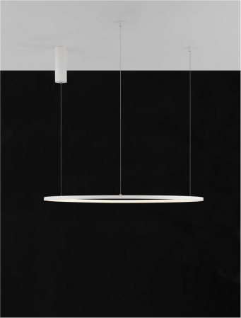 9345604 Lustra Nova Luce TARQUIN LED 46W 1708lm 3000K Aluminium & Acrylic Sandy White Dimabil Triac IP20 [5]