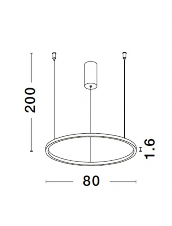 9345604 Lustra Nova Luce TARQUIN LED 46W 1708lm 3000K Aluminium & Acrylic Sandy White Dimabil Triac IP20 [8]