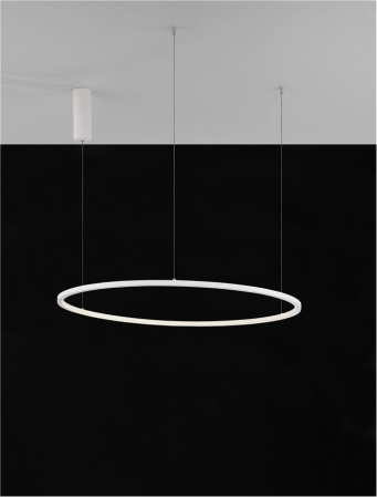 9345604 Lustra Nova Luce TARQUIN LED 46W 1708lm 3000K Aluminium & Acrylic Sandy White Dimabil Triac IP20 [1]