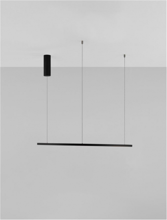 9345605 Lustra Nova Luce TARQUIN LED 46W 1708lm 3000K Aluminium & Acrylic Sandy Black Dimabil Triac IP20 [8]