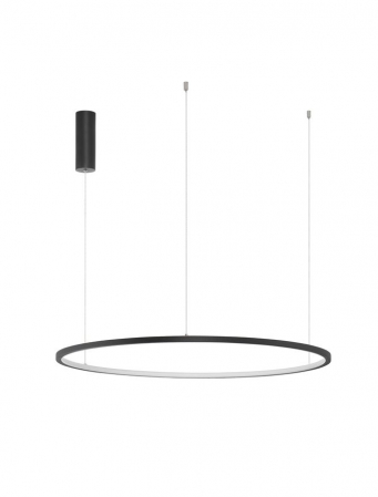 9345605 Lustra Nova Luce TARQUIN LED 46W 1708lm 3000K Aluminium & Acrylic Sandy Black Dimabil Triac IP20