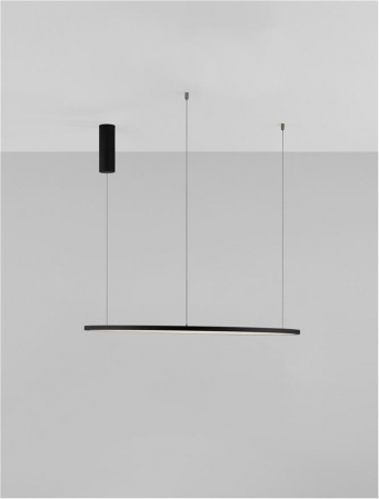 9345605 Lustra Nova Luce TARQUIN LED 46W 1708lm 3000K Aluminium & Acrylic Sandy Black Dimabil Triac IP20 [7]