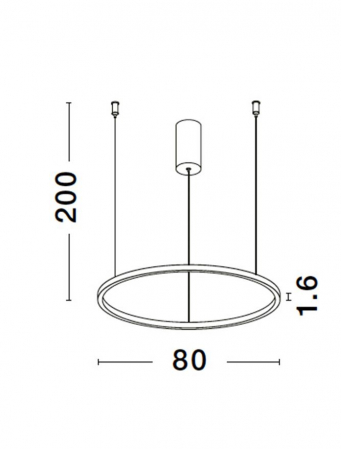 9345606 Lustra Nova Luce TARQUIN LED 46W 1708lm 3000K Aluminium & Acrylic Brass Gold Dimabil Triac IP20 [6]