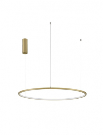9345606 Lustra Nova Luce TARQUIN LED 46W 1708lm 3000K Aluminium & Acrylic Brass Gold Dimabil Triac IP20