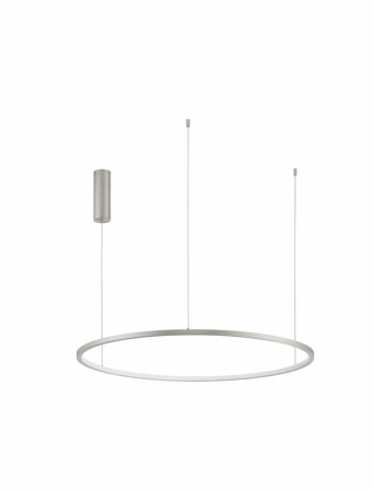 9345607 Lustra Nova Luce TARQUIN LED 46W 1708lm 3000K Aluminium & Acrylic Brushed Champagne Silver Dimabil Triac IP20