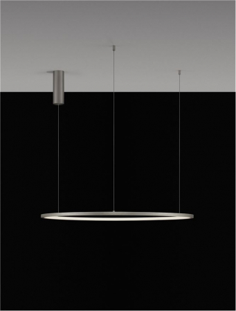 9345607 Lustra Nova Luce TARQUIN LED 46W 1708lm 3000K Aluminium & Acrylic Brushed Champagne Silver Dimabil Triac IP20 [1]