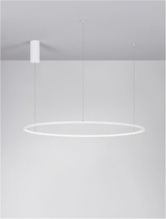 9345608 Lustra Nova Luce TARQUIN LED 59W 2144lm 3000K Aluminium & Acrylic Sandy White Dimabil Triac IP20 [1]