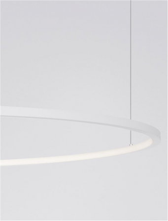 9345608 Lustra Nova Luce TARQUIN LED 59W 2144lm 3000K Aluminium & Acrylic Sandy White Dimabil Triac IP20 [5]