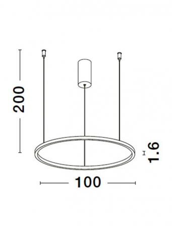 9345609 Lustra Nova Luce TARQUIN LED 59W 2144lm 3000K Aluminium & Acrylic Sandy Black Dimabil Triac IP20 [9]
