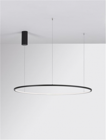 9345609 Lustra Nova Luce TARQUIN LED 59W 2144lm 3000K Aluminium & Acrylic Sandy Black Dimabil Triac IP20 [3]