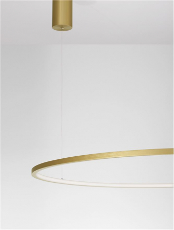 9345610 Lustra Nova Luce TARQUIN LED 59W 2144lm 3000K Aluminium & Acrylic Brass Gold Dimabil Triac IP20 [6]