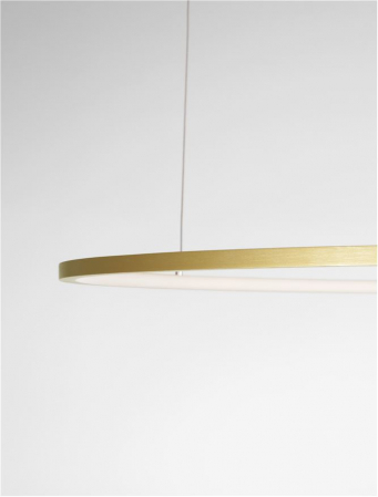 9345610 Lustra Nova Luce TARQUIN LED 59W 2144lm 3000K Aluminium & Acrylic Brass Gold Dimabil Triac IP20 [7]