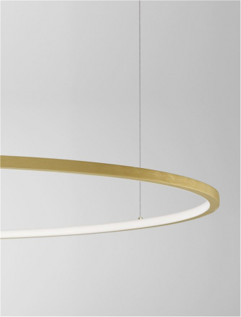 9345610 Lustra Nova Luce TARQUIN LED 59W 2144lm 3000K Aluminium & Acrylic Brass Gold Dimabil Triac IP20 [3]