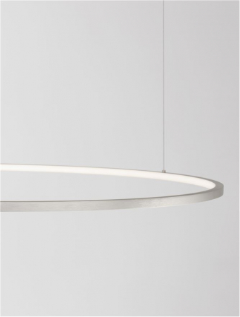 9345611 Lustra Nova Luce TARQUIN LED 59W 2144lm 3000K Aluminium & Acrylic Brushed Champagne Silver Dimabil Triac IP20 [8]