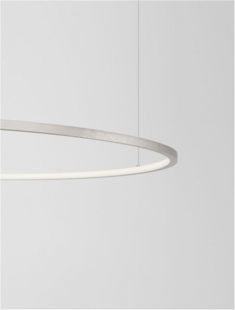 9345611 Lustra Nova Luce TARQUIN LED 59W 2144lm 3000K Aluminium & Acrylic Brushed Champagne Silver Dimabil Triac IP20 [5]