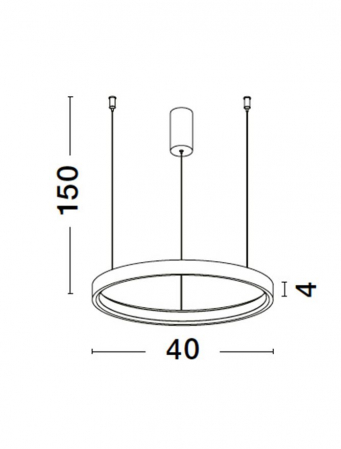 9345612 Lustra Nova Luce PERRINE LED 22W 1540lm 3000K Aluminium & Acrylic Sandy Black Dimabil Triac IP20 [5]