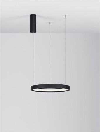 9345612 Lustra Nova Luce PERRINE LED 22W 1540lm 3000K Aluminium & Acrylic Sandy Black Dimabil Triac IP20 [1]